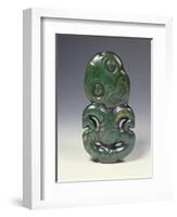 Pendant in the Form of the God Hei-Tiki, Late 18th Century-null-Framed Giclee Print