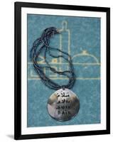 Pendant Inscribed with Peace in Arabic and French, Lyon, Rhone, France, Europe-Godong-Framed Photographic Print