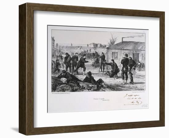 Pendant La Garde, Siege of Paris, Franco-Prussian War, November 1870-Auguste Bry-Framed Giclee Print