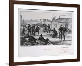 Pendant La Garde, Siege of Paris, Franco-Prussian War, November 1870-Auguste Bry-Framed Giclee Print