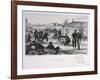 Pendant La Garde, Siege of Paris, Franco-Prussian War, November 1870-Auguste Bry-Framed Giclee Print