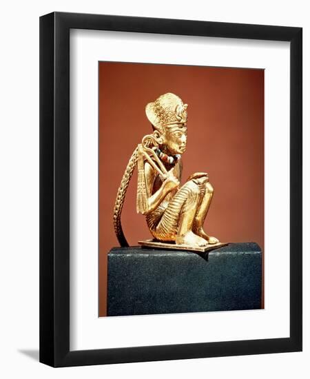 Pendant Representing Amenophis III (1403-1365 BC) from the Tomb of Tutankhamun, New Kingdom-null-Framed Premium Giclee Print