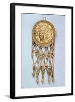 Pendant with Head of Athena Parthenos, Early 4th Century Bc-null-Framed Photographic Print