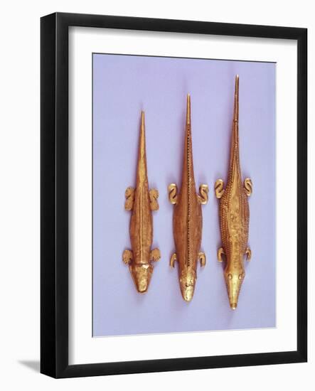 Pendants for Gold Zoomorphic Motifs Necklace Originating from Colombia-null-Framed Giclee Print