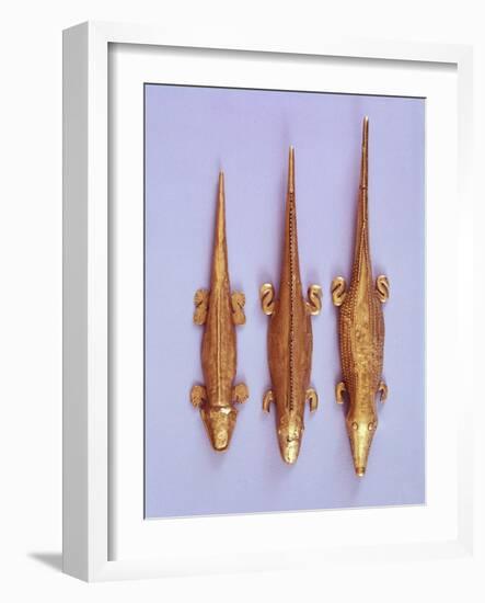 Pendants for Gold Zoomorphic Motifs Necklace Originating from Colombia-null-Framed Giclee Print