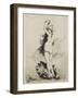 Pendentif : déesse nue montée sur un lion et encadrée de serpents, maîtrisant deux caprins-Jules Elie Delaunay-Framed Giclee Print
