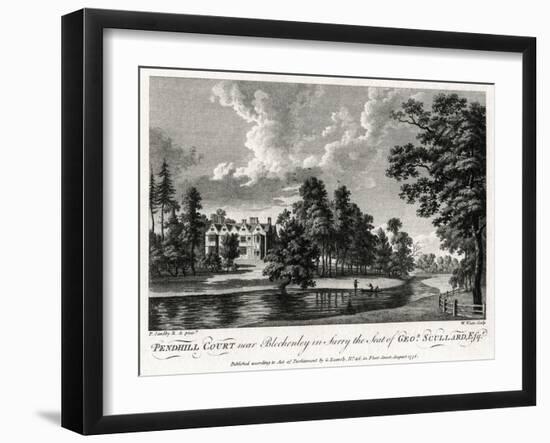 Pendhill Court Near Bletchenley in Surry the Seat of George Scullard Esquire, 1776-William Watts-Framed Giclee Print