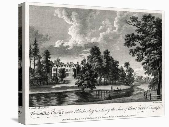 Pendhill Court Near Bletchenley in Surry the Seat of George Scullard Esquire, 1776-William Watts-Stretched Canvas