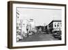 Pendleton, Oregon Main Street View Photograph - Pendleton, OR-Lantern Press-Framed Art Print