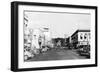 Pendleton, Oregon Main Street View Photograph - Pendleton, OR-Lantern Press-Framed Art Print