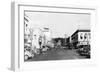 Pendleton, Oregon Main Street View Photograph - Pendleton, OR-Lantern Press-Framed Art Print