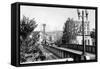 Pendleton, Oregon - United Artists Theatre from Bridge-Lantern Press-Framed Stretched Canvas