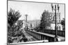 Pendleton, Oregon - United Artists Theatre from Bridge-Lantern Press-Mounted Art Print