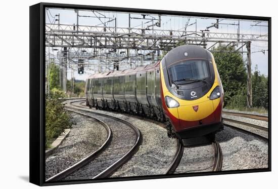 Pendolino Tilting Train-Martin Bond-Framed Stretched Canvas