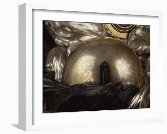 Pendule de la création du monde, mouvement conçu par Passement exécuté par Roques, bronzes de-François-Thomas Germain-Framed Giclee Print