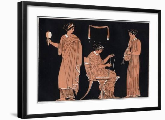 Penelope and Her Servants-Stefano Bianchetti-Framed Giclee Print