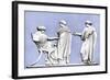 Penelope and Maidens, Wedgwood Plaque, 18th Century-John Flaxman-Framed Giclee Print