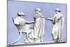 Penelope and Maidens, Wedgwood Plaque, 18th Century-John Flaxman-Mounted Giclee Print