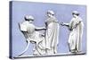 Penelope and Maidens, Wedgwood Plaque, 18th Century-John Flaxman-Stretched Canvas