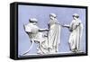 Penelope and Maidens, Wedgwood Plaque, 18th Century-John Flaxman-Framed Stretched Canvas