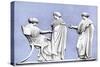 Penelope and Maidens, Wedgwood Plaque, 18th Century-John Flaxman-Stretched Canvas