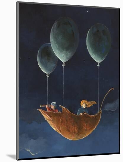 Penelope and the Airship-Jamin Still-Mounted Giclee Print