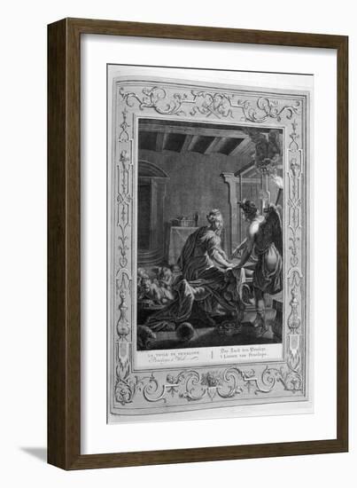 Penelope at Her Loom, 1733-Bernard Picart-Framed Giclee Print