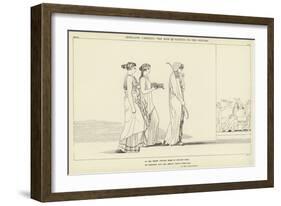 Penelope Carrying the Bow of Ulysses to the Suitors-John Flaxman-Framed Giclee Print