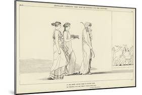 Penelope Carrying the Bow of Ulysses to the Suitors-John Flaxman-Mounted Giclee Print