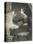 Penelope, Engraved by Norman Hirst (1862-C.1955) Pub. by Frost and Reed, 1903 (Mezzotint)-Frank Bernard Dicksee-Stretched Canvas