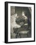 Penelope, Engraved by Norman Hirst (1862-C.1955) Pub. by Frost and Reed, 1903 (Mezzotint)-Frank Bernard Dicksee-Framed Giclee Print