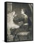 Penelope, Engraved by Norman Hirst (1862-C.1955) Pub. by Frost and Reed, 1903 (Mezzotint)-Frank Bernard Dicksee-Framed Stretched Canvas