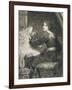 Penelope, Engraved by Norman Hirst (1862-C.1955) Pub. by Frost and Reed, 1903 (Mezzotint)-Frank Bernard Dicksee-Framed Giclee Print