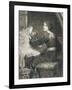 Penelope, Engraved by Norman Hirst (1862-C.1955) Pub. by Frost and Reed, 1903 (Mezzotint)-Frank Bernard Dicksee-Framed Giclee Print