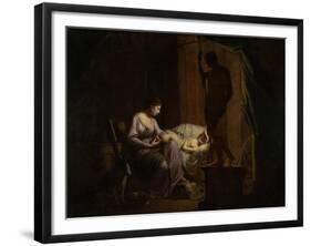 Penelope Unraveling Her Web, 1783-4-Joseph Wright of Derby-Framed Giclee Print