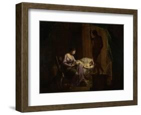 Penelope Unraveling Her Web, 1783-4-Joseph Wright of Derby-Framed Giclee Print