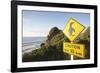 Penguin Crossing Sign-null-Framed Photographic Print