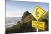 Penguin Crossing Sign-null-Mounted Photographic Print