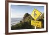 Penguin Crossing Sign-null-Framed Photographic Print