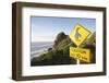 Penguin Crossing Sign-null-Framed Photographic Print