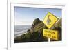 Penguin Crossing Sign-null-Framed Photographic Print