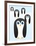 Penguin Cute Cartoon-pelonmaker-Framed Art Print