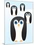 Penguin Cute Cartoon-pelonmaker-Mounted Art Print