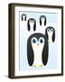 Penguin Cute Cartoon-pelonmaker-Framed Art Print