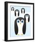 Penguin Cute Cartoon-pelonmaker-Framed Art Print