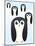 Penguin Cute Cartoon-pelonmaker-Mounted Art Print