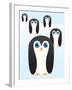 Penguin Cute Cartoon-pelonmaker-Framed Art Print