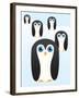 Penguin Cute Cartoon-pelonmaker-Framed Art Print