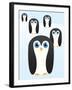 Penguin Cute Cartoon-pelonmaker-Framed Art Print