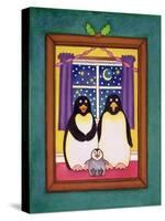 Penguin Family Christmas, 1997-Cathy Baxter-Stretched Canvas